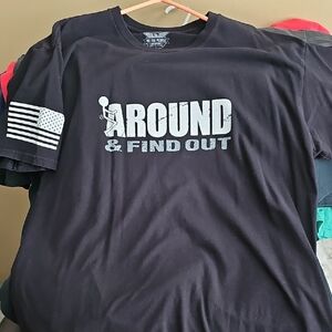 Patriotic Black Graphic Tee